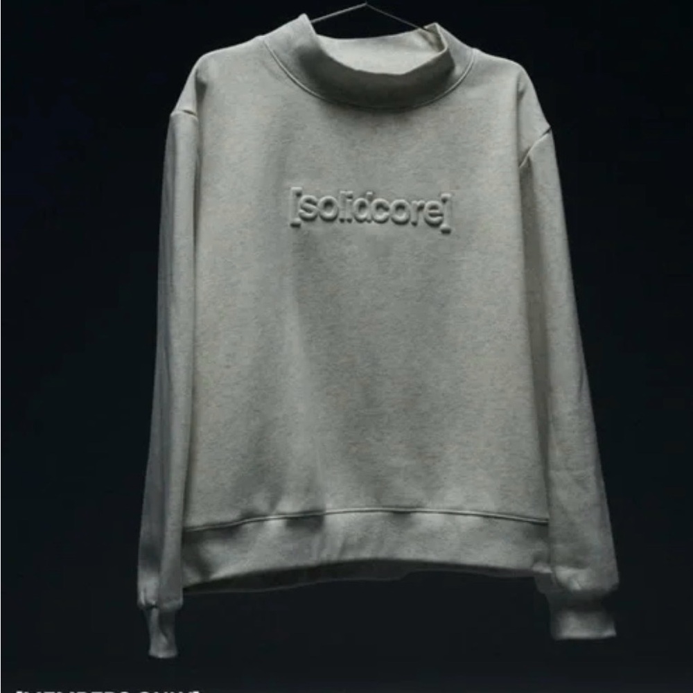 Solid Gray Turtleneck Sweater for Men